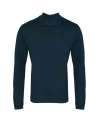 PR617 Premier Long Sleeve Coolchecker® Piqué Polo Shirt Navy colour image